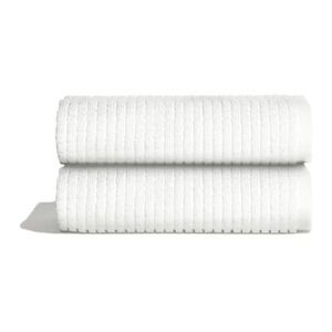 Onsen Supima Cotton Hand Towels Set of 2 White 18x30 Waffle New No Tags